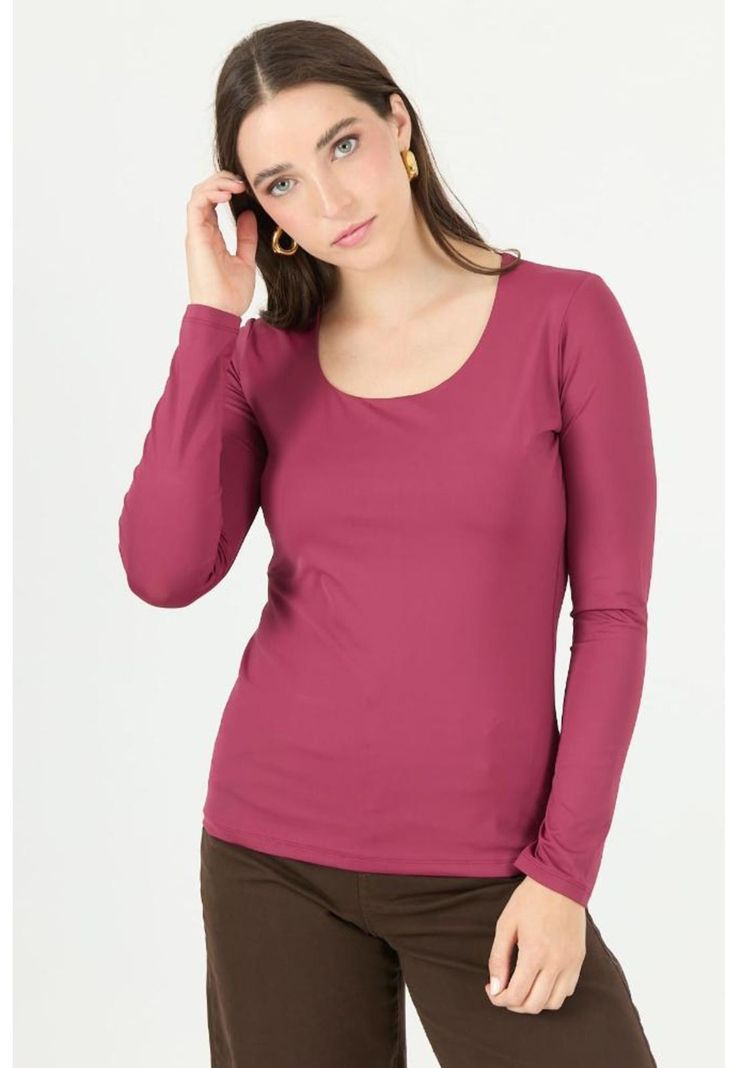Polera burdeo PRIVILEGE 2307-1
