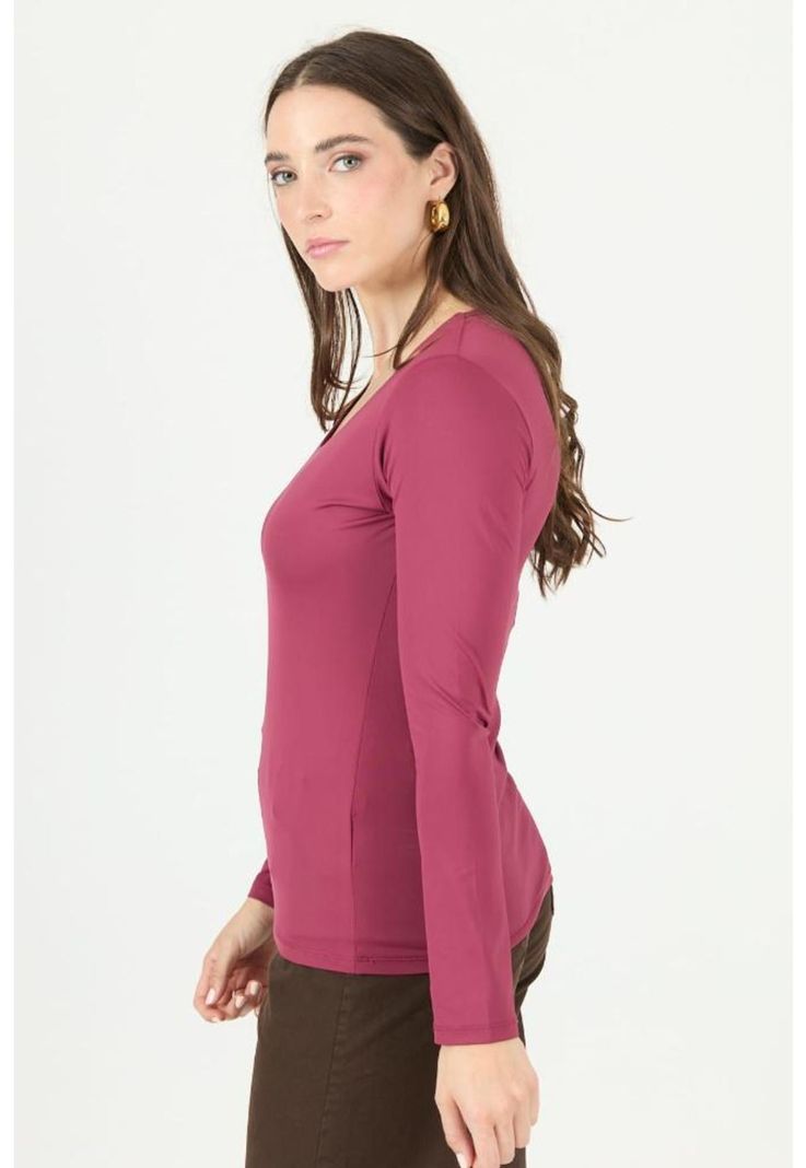 Polera burdeo PRIVILEGE 2307-2