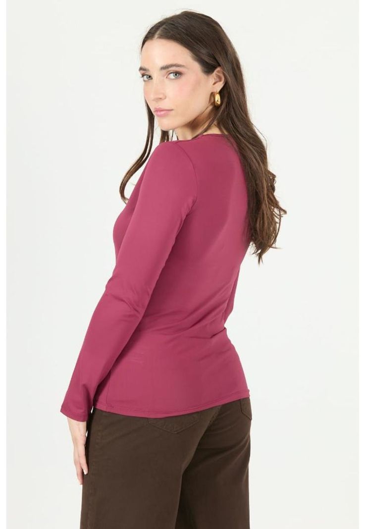 Polera burdeo PRIVILEGE 2307-3