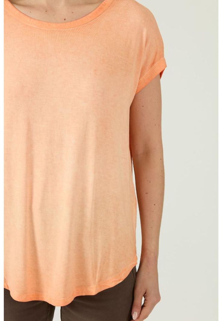 Polera naranja manga corta PRIVILEGE-3
