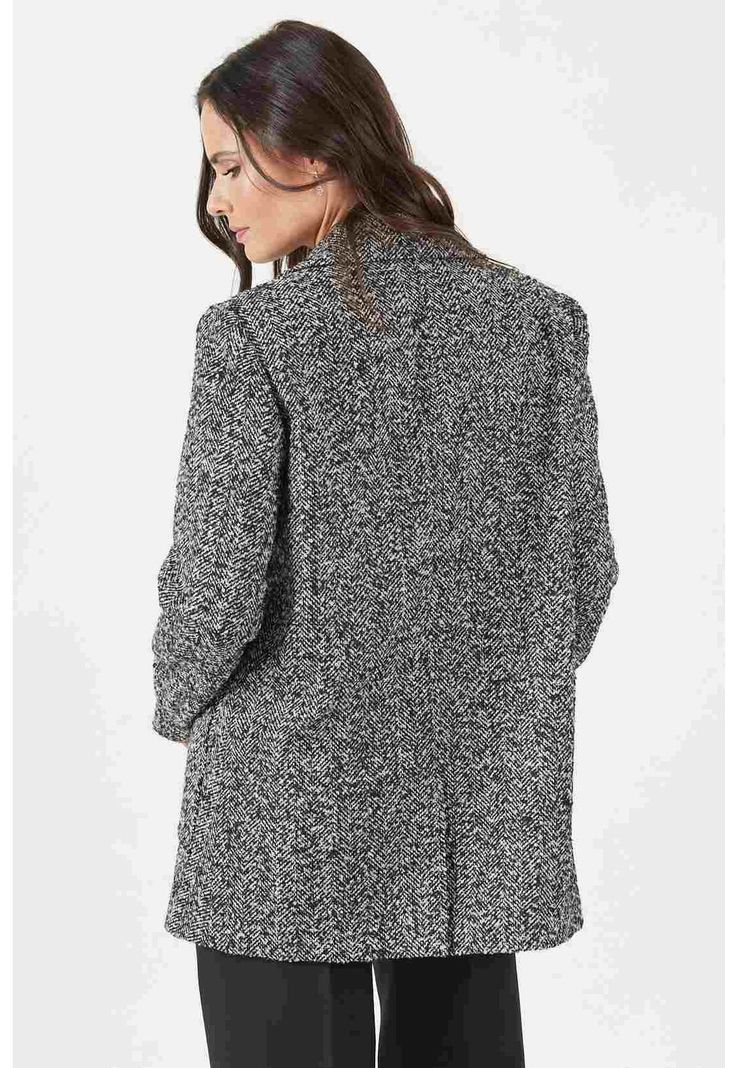 Chaqueta con lana negra-2