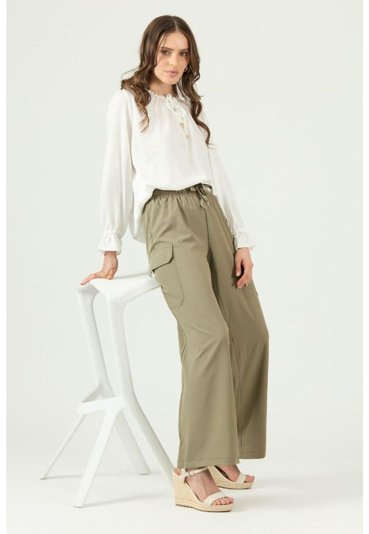 Pantalon regular kaki PRIVILEGE 1293-0