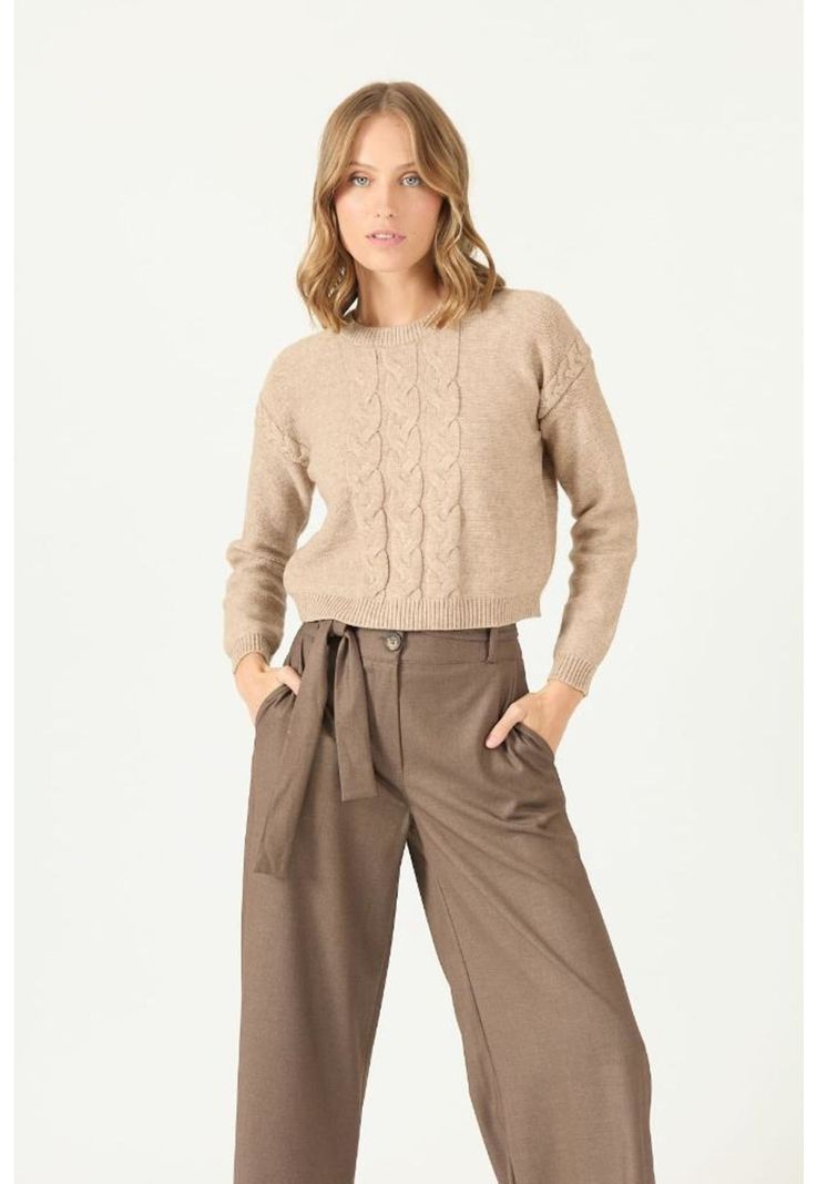 Sweater vison trenzado PRIVILEGE 2169-0