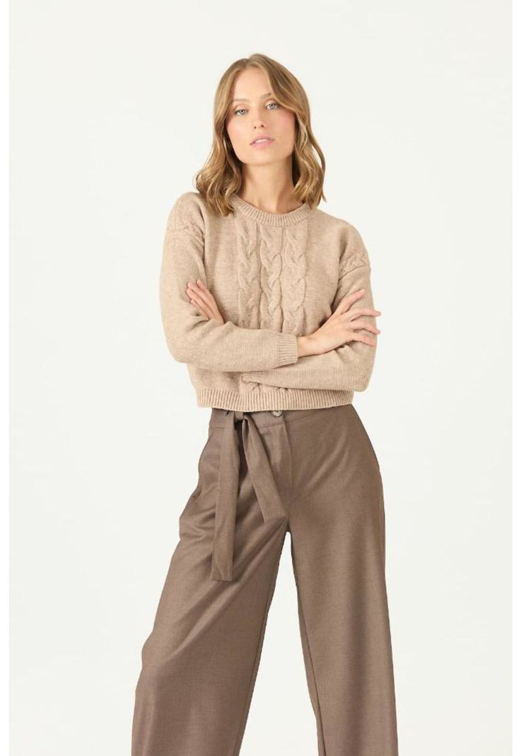 Sweater vison trenzado PRIVILEGE 2169-1