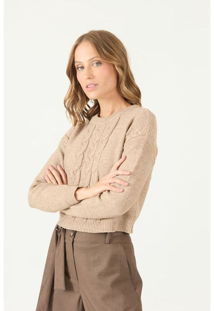 Sweater vison trenzado PRIVILEGE 2169-3