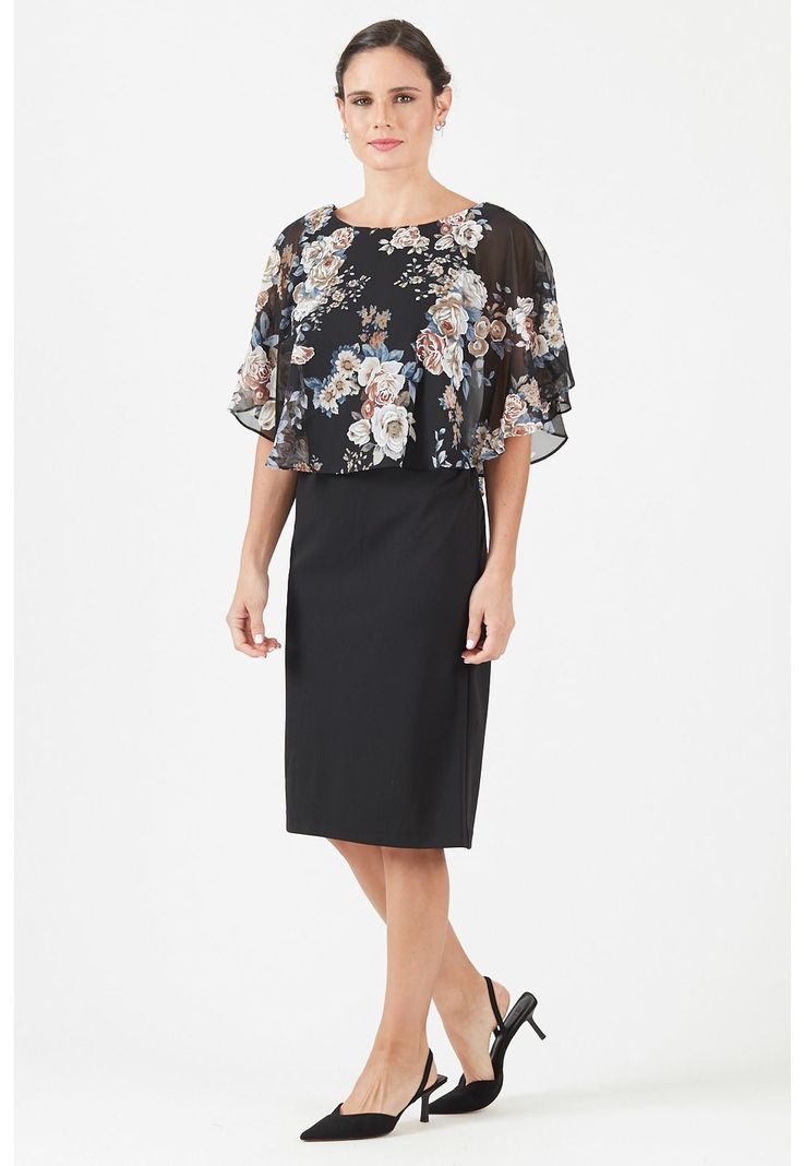 Vestido negro estampado PRIVILEGE 7-1