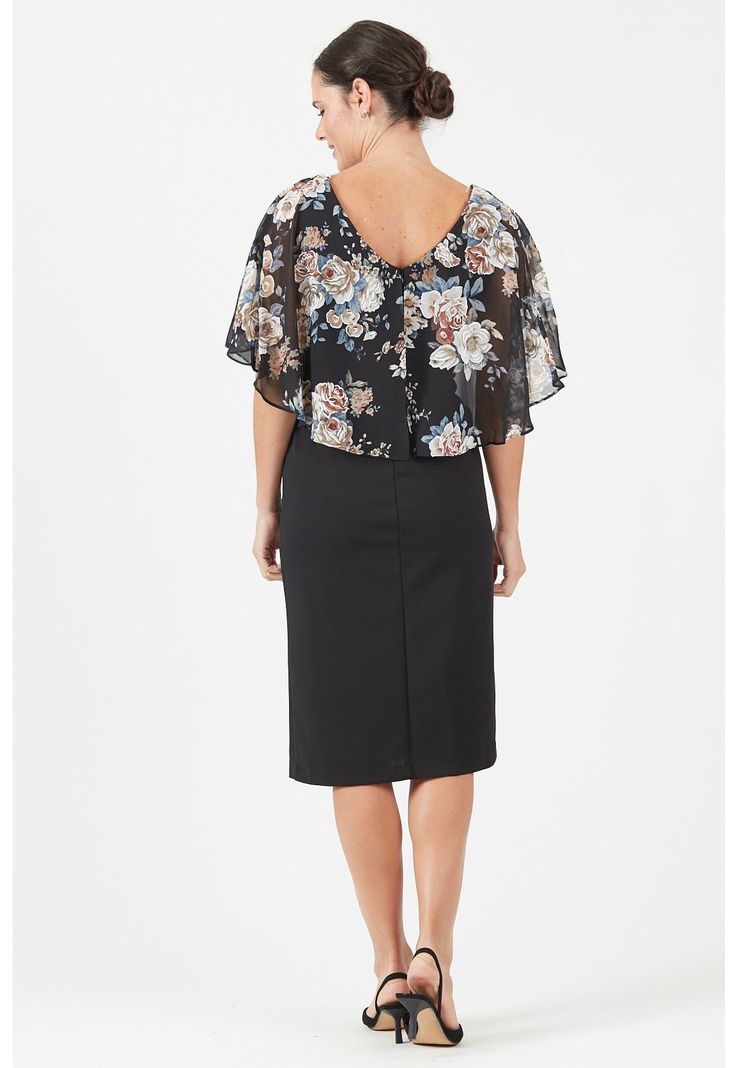 Vestido negro estampado PRIVILEGE 7-3