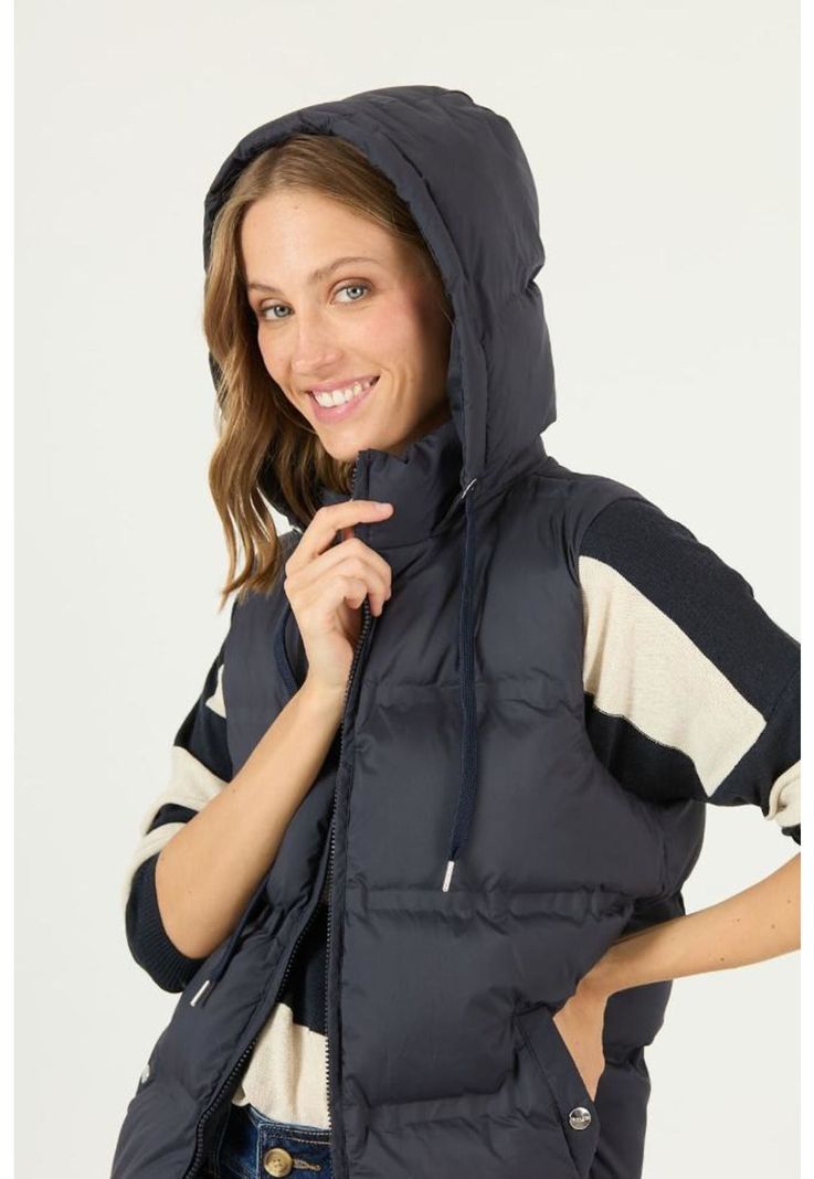 Parka azul marino PRIVILEGE 2336-0