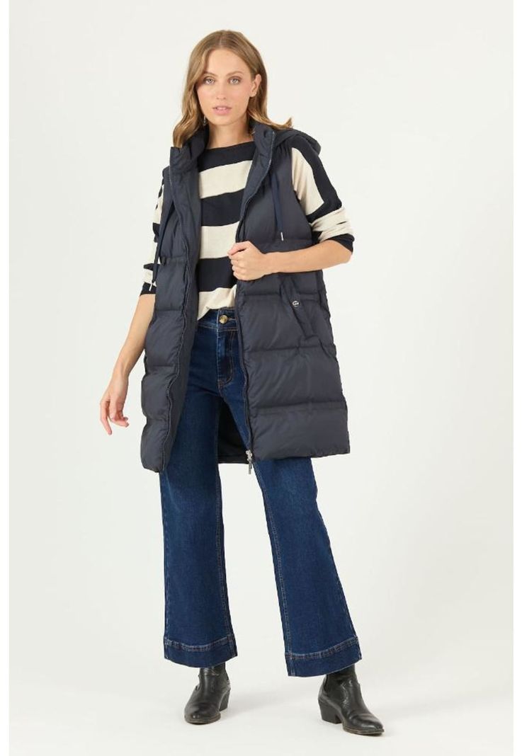 Parka azul marino PRIVILEGE 2336-2
