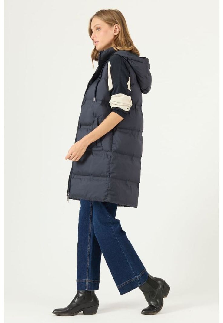 Parka azul marino PRIVILEGE 2336-3