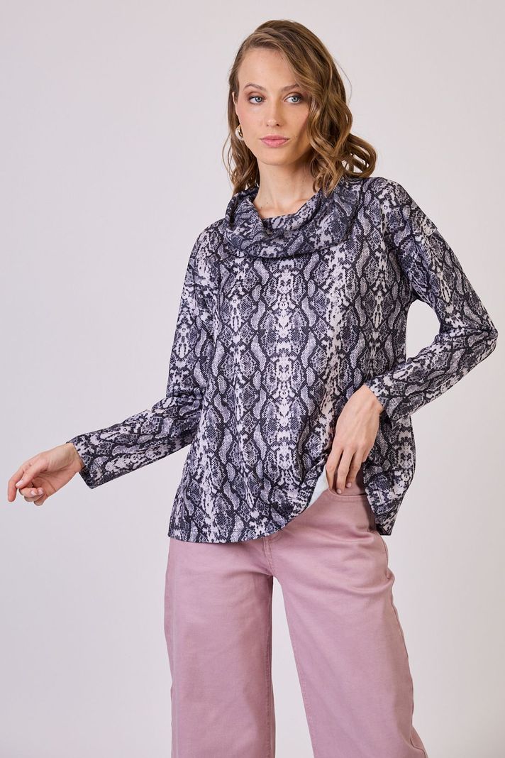 Polera Estamplado Gris Cod 2726106