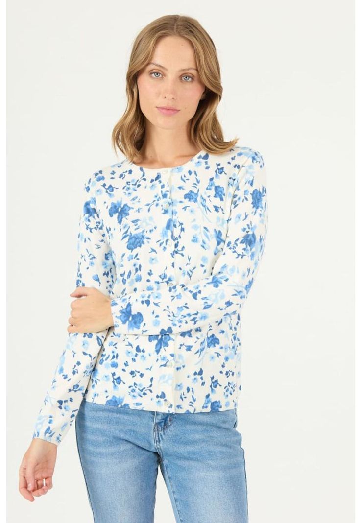Cardigan crudo flores PRIVILEGE 2697-2