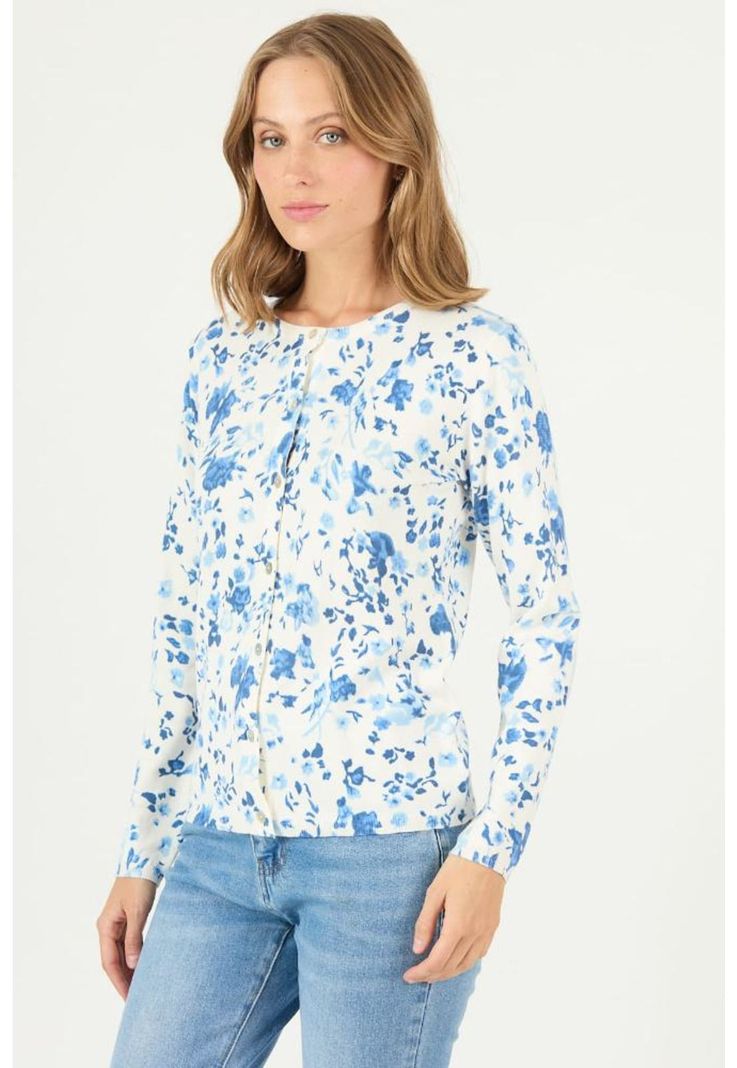 Cardigan crudo flores PRIVILEGE 2697-3