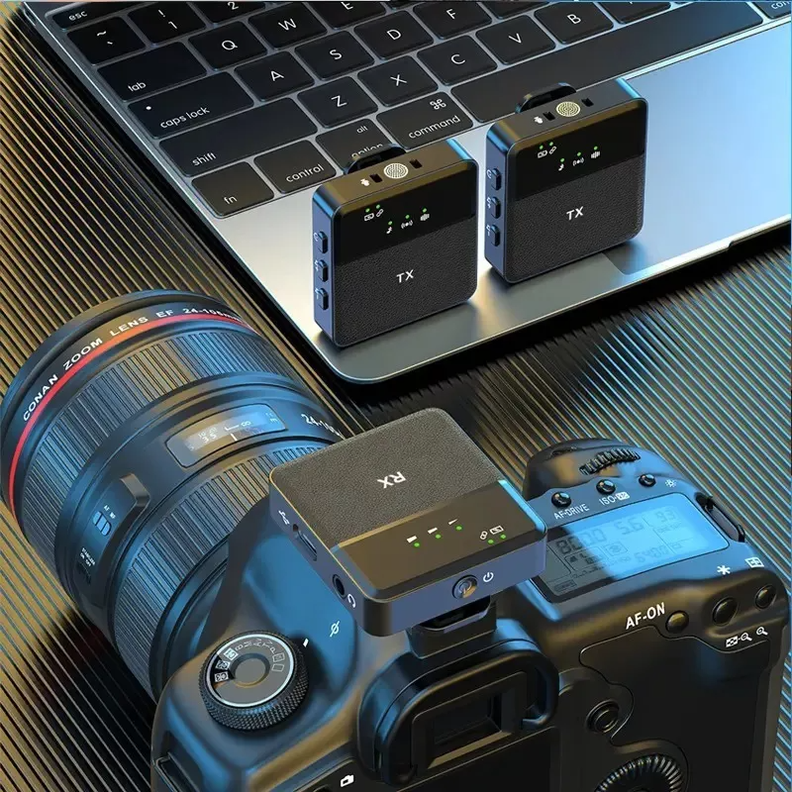 2 Micrófono Lavalier Solapa Inalámbrico Usb-c iPhone 3.5 Sx9-1