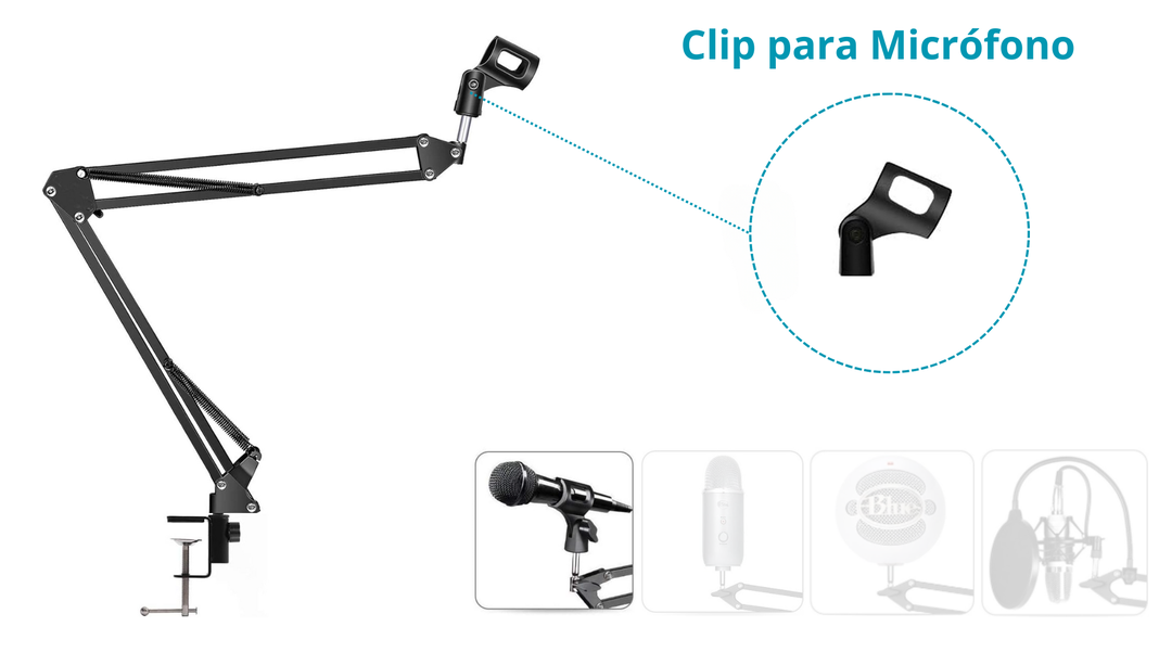 Kit Soporte De Micrófono Para Live/streaming De Escritorio-2