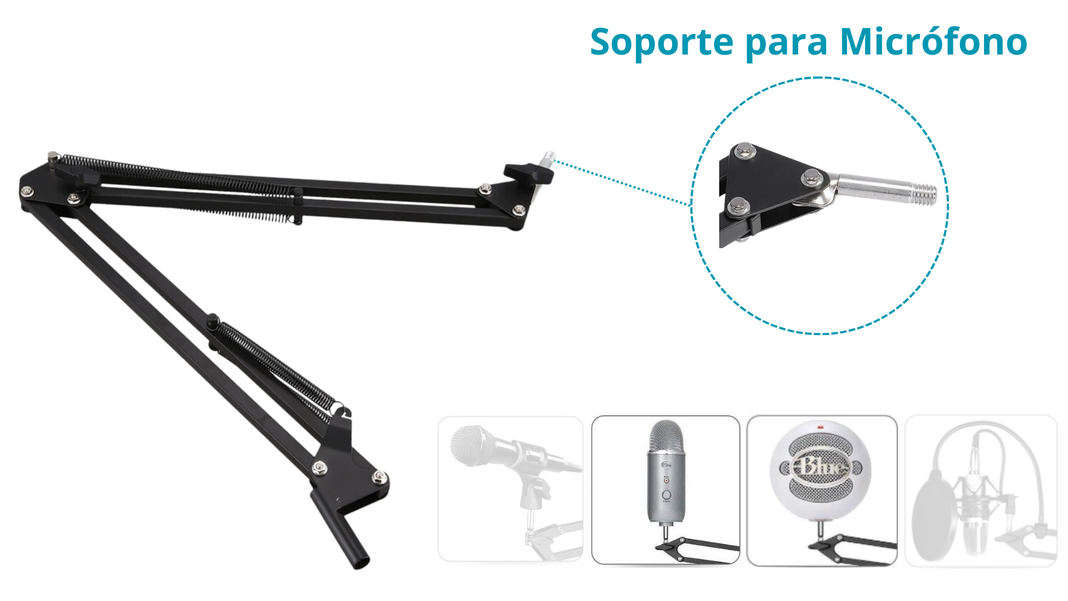 Kit Soporte De Micrófono Para Live/streaming De Escritorio-3