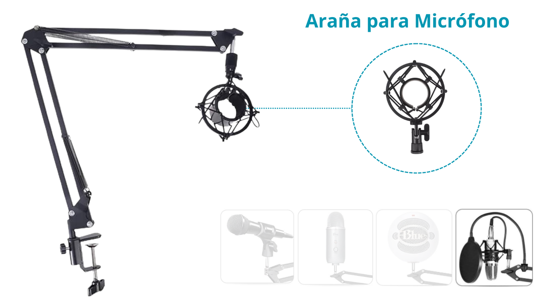 Kit Soporte De Micrófono Para Live/streaming De Escritorio-4