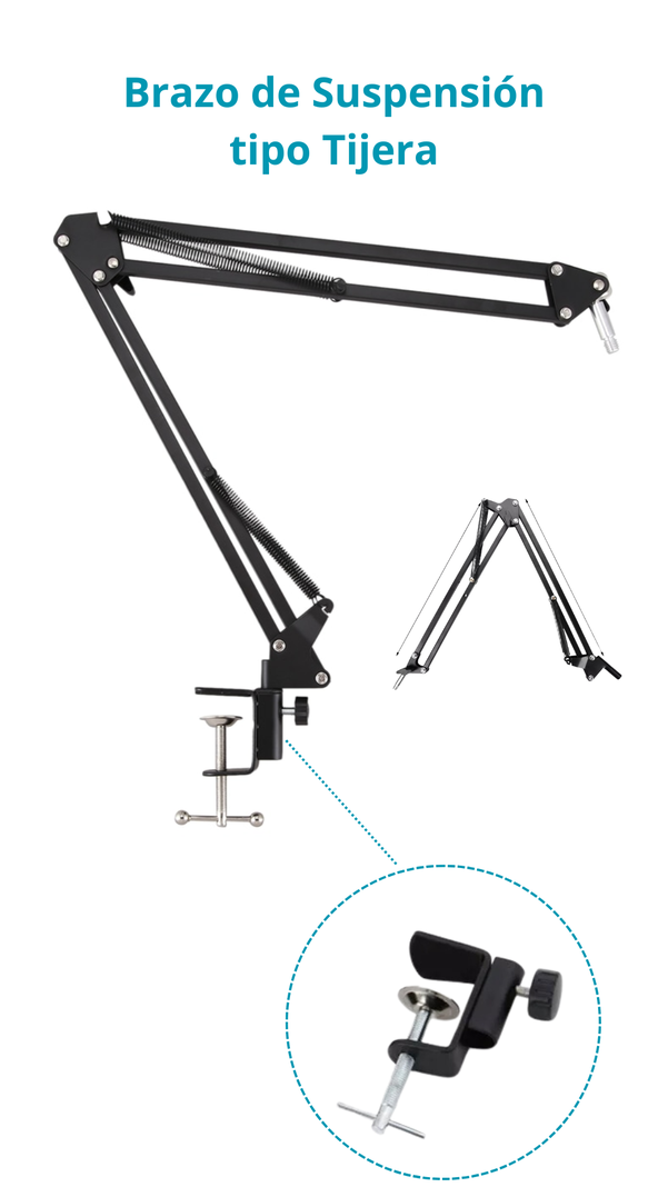 Kit Soporte De Micrófono Para Live/streaming De Escritorio-7