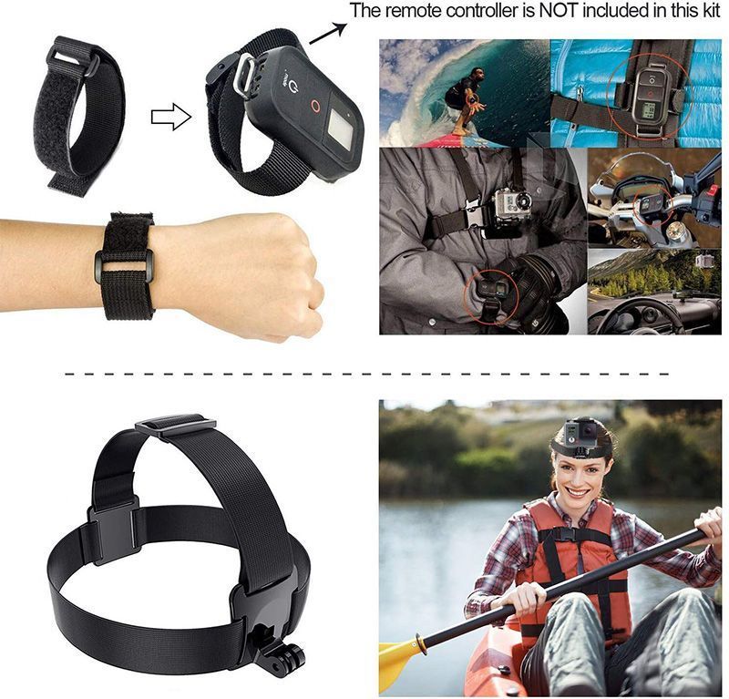 Kit De 19 Accesorios Gopro Hero 4 5 6 7 8 9 10 11-4