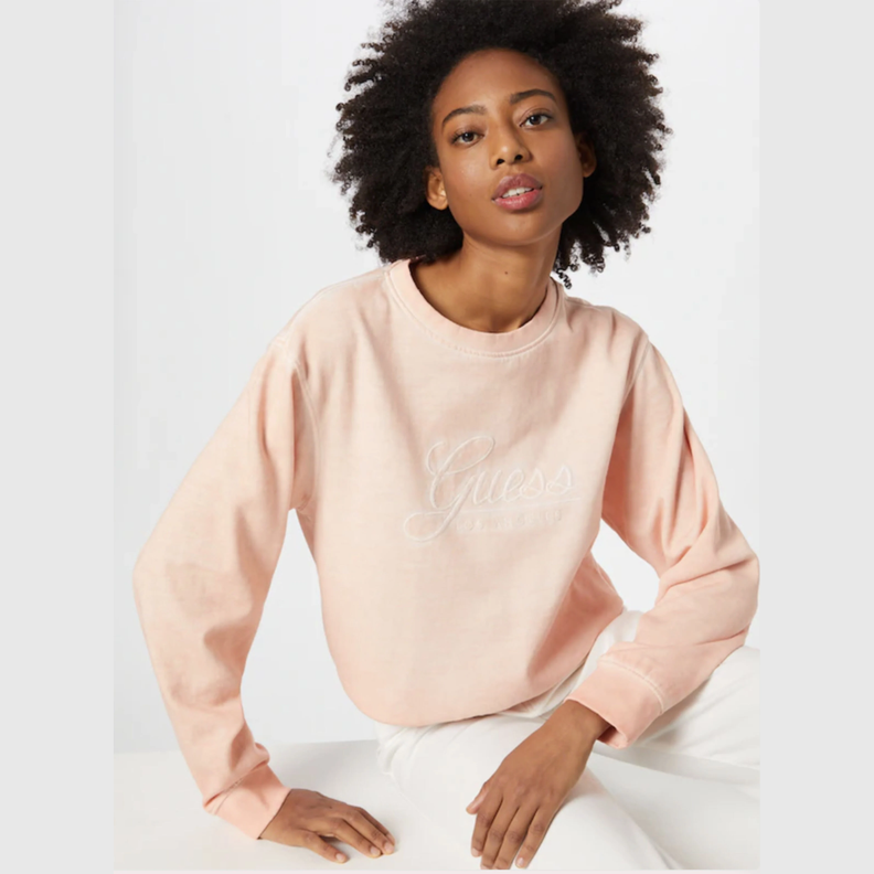 Poleron Guess Mujer Valerya Sweatshirt Beige-0