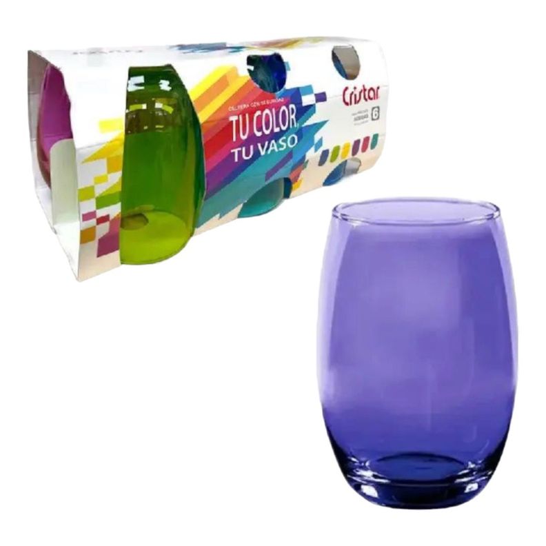 Display 6 Vasos W/A Mikonos Full Color 460 Cc    -0