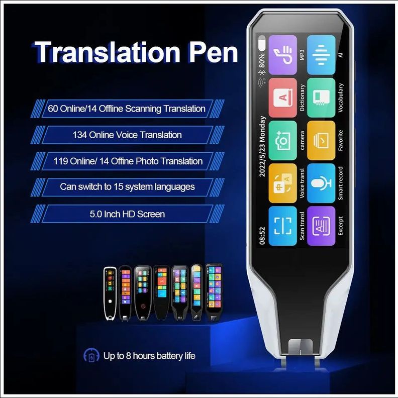 Lápiz Traductor Portátil Inteligente 134 Idiomas Escáner y Traductor-2