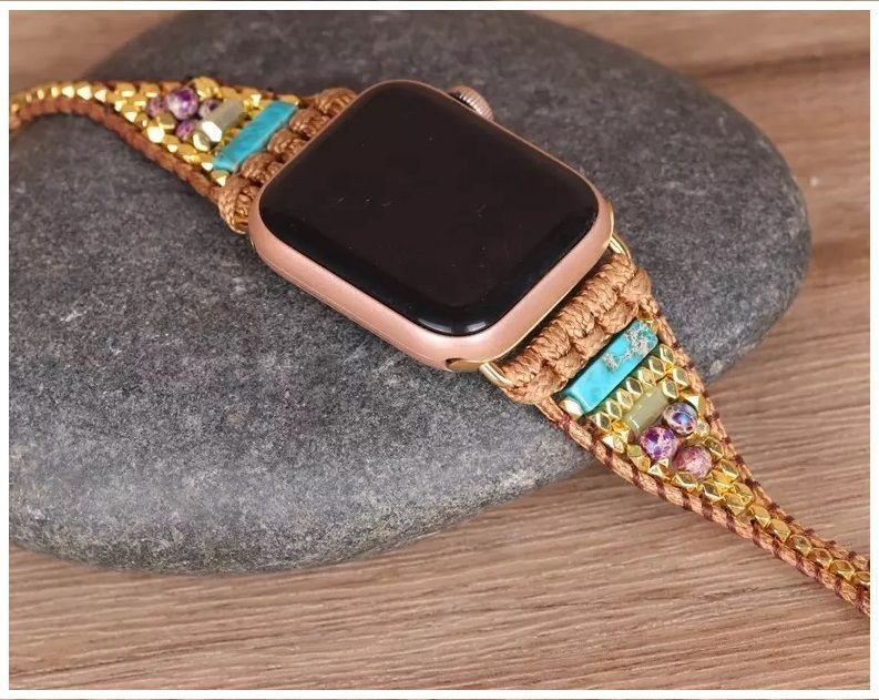 Pulsera piedras naturales para Apple Watch Series-3