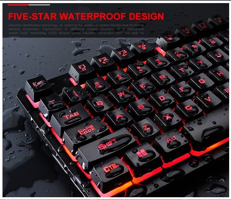 Set Gamer Retroiluminado con Teclado Mouse Audífonos MousePad  Luz Rgb-2
