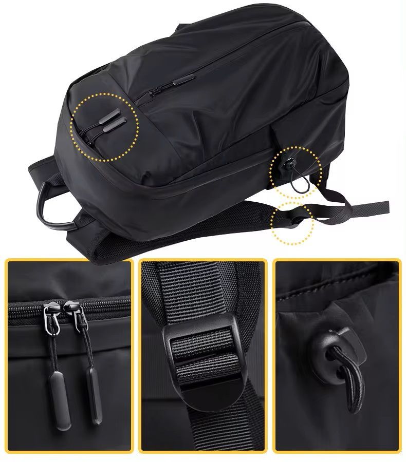 Mochila para Viajes y Oficina con Diseño Impermeable y Puerto USB-3