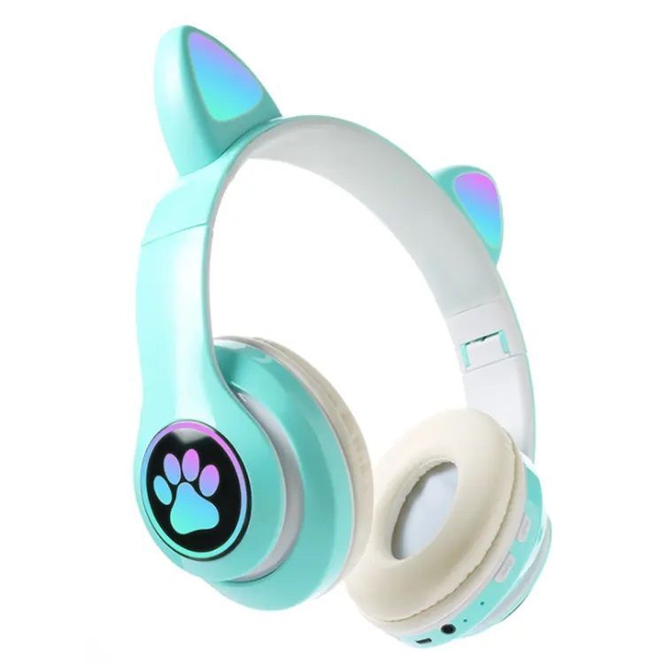 Audífonos inalámbricos Bluetooth RGB Orejas gato-2