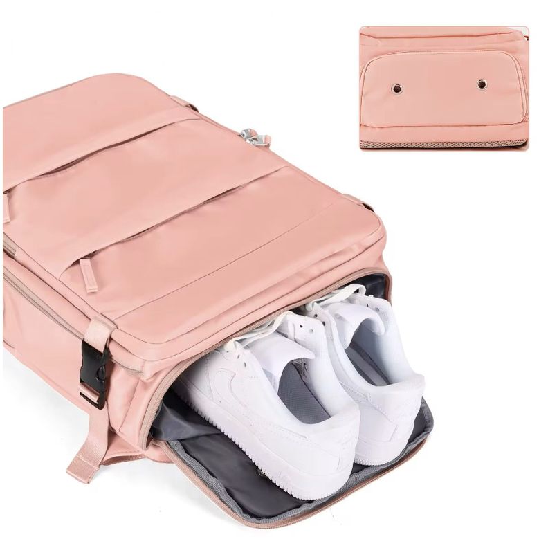 Mochila Femenina Impermeable de Gran Capacidad con Puerto USB-2