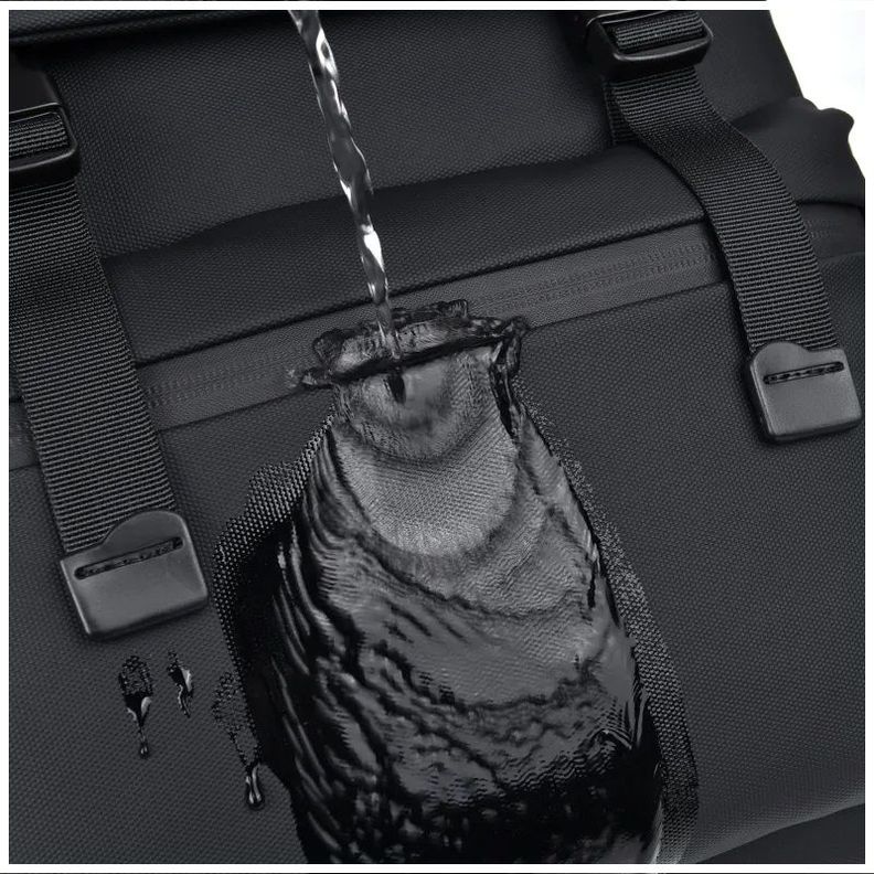 Mochila Premium Negra, Elegante, USB, Waterproof-7