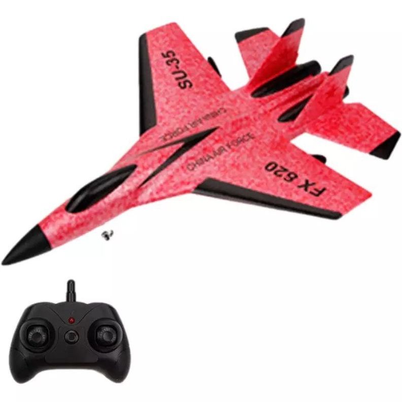 Avion a control remoto Planeador acrobatico Teledirigido Rojo