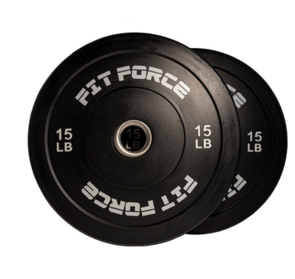 Par Discos Olimpicos Bumper 15 LB (Total 30 LB/13,6 KG)-0