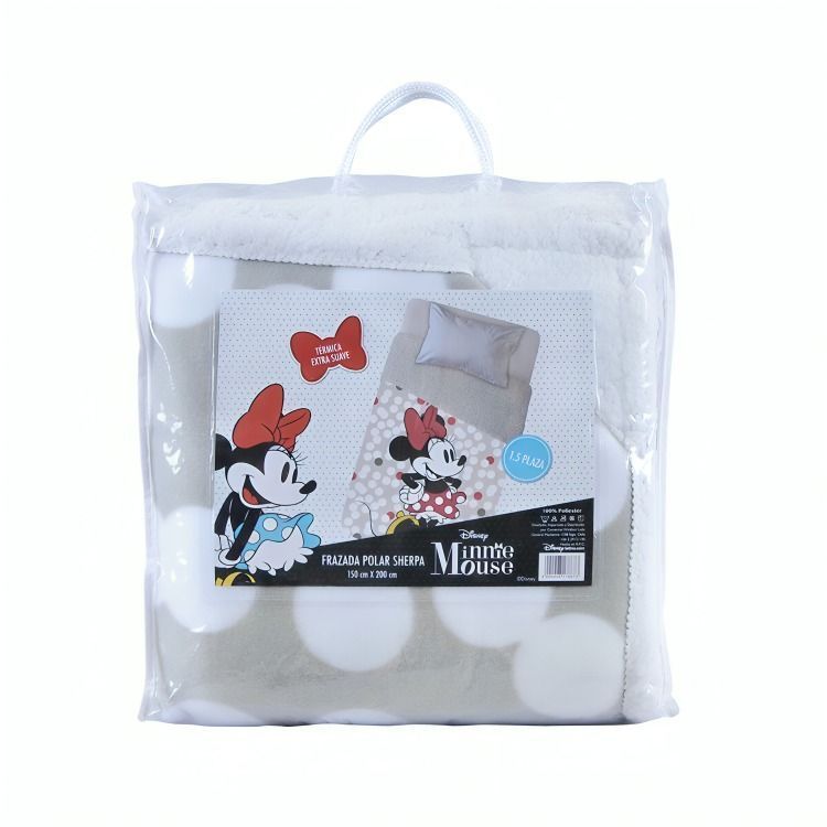 FRAZADA POLAR SHERPA MINNIE-0