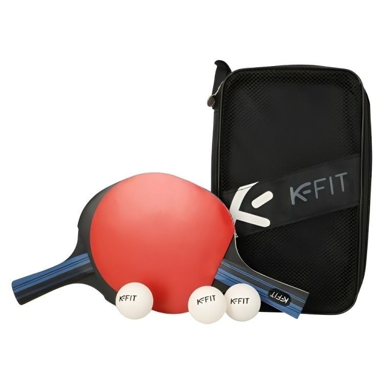 Set de 2 Paletas de Ping Pong + 3 Pelotas K-FIT-0