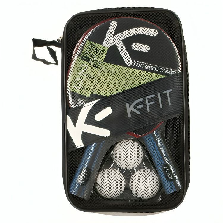Set de 2 Paletas de Ping Pong + 3 Pelotas K-FIT-1