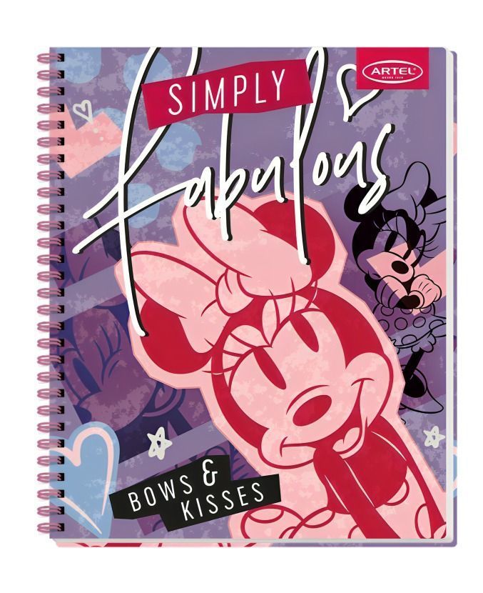 PACK 10PCS  CUADERNOS UNIV 100HJ MINNIE COLLAGE ARTEL 0384-2