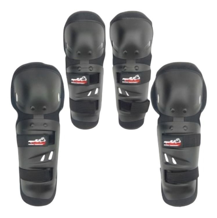 RODILLERA Y CODERA PARA MOTO CORTA MOTTO RACING 4 PCS -0