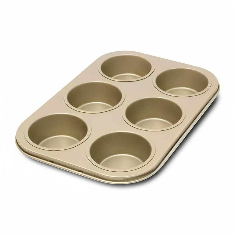 Bandeja 6 Moldecitos Gold  Antiadherente