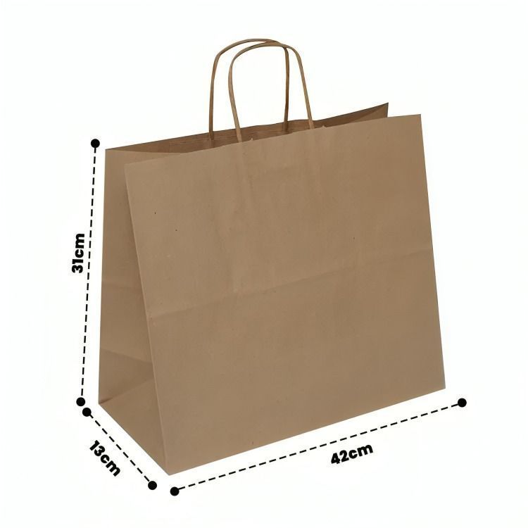 Bolsas Papel Kraft 12 Unidades 42x31x13cm-3