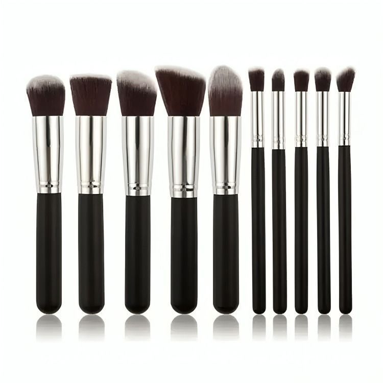 Set Brochas Maquillaje Profesional 10 Unidades-1