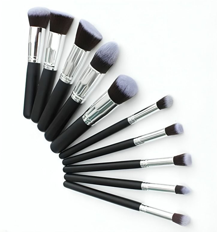Set Brochas Maquillaje Profesional 10 Unidades-2