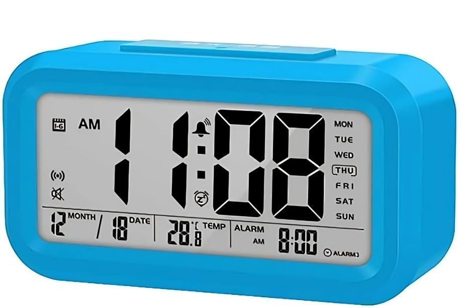 RELOJ DESPERTADOR MINI  DIGITAL CON ALARMA Y LUZ-0
