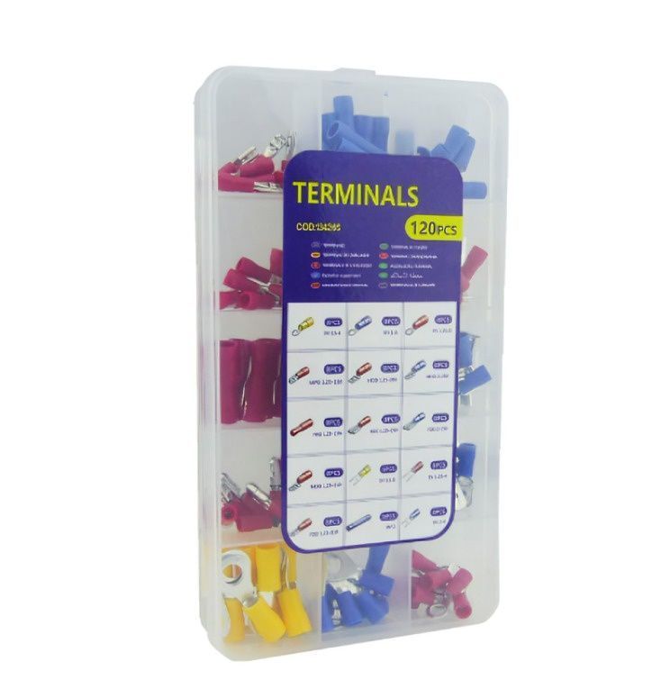 TERMINAL FASTON SURTIDO APROX 120 PCS PARA CABLE AUTO -1