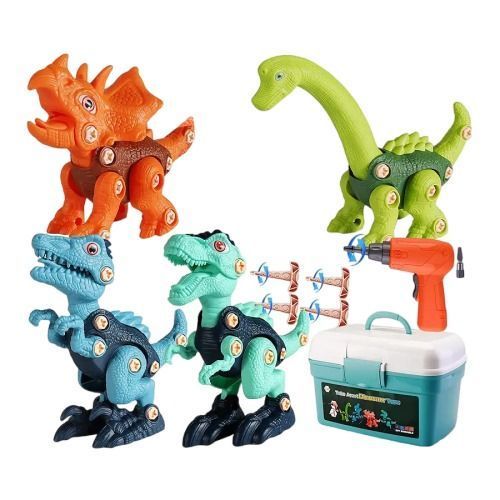 Juguete Didáctico Dinosaurios Armables Maleta Juguete Niños-2