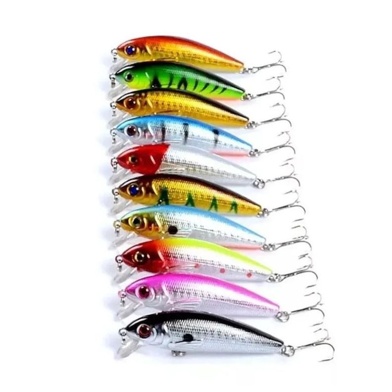 Pack 10 Señuelos Pesca Rapala 7.2cm Lenguado Corvina-1