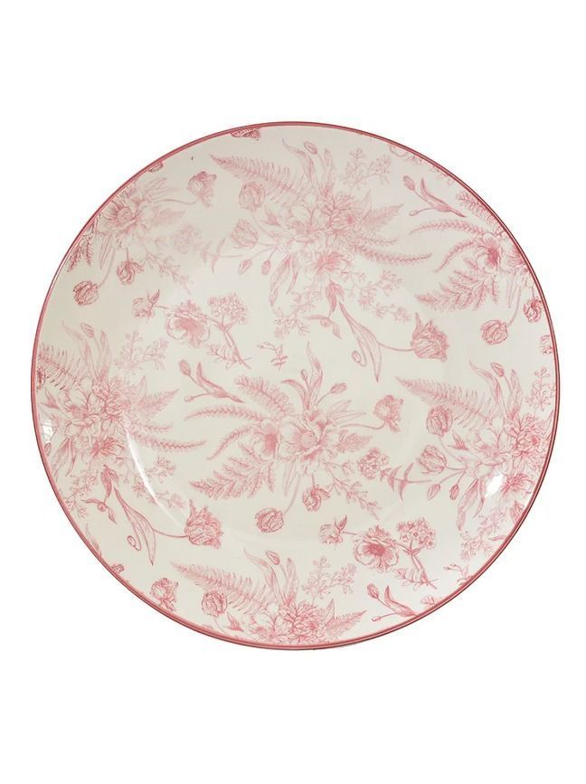set x 2 PLATO SOPA Ensaladera 24 cm Rose-1