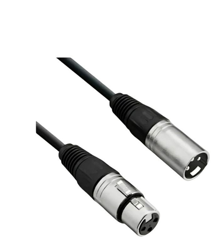 Cable Xlr Macho Hembra Balanceado De 1 Metro-1
