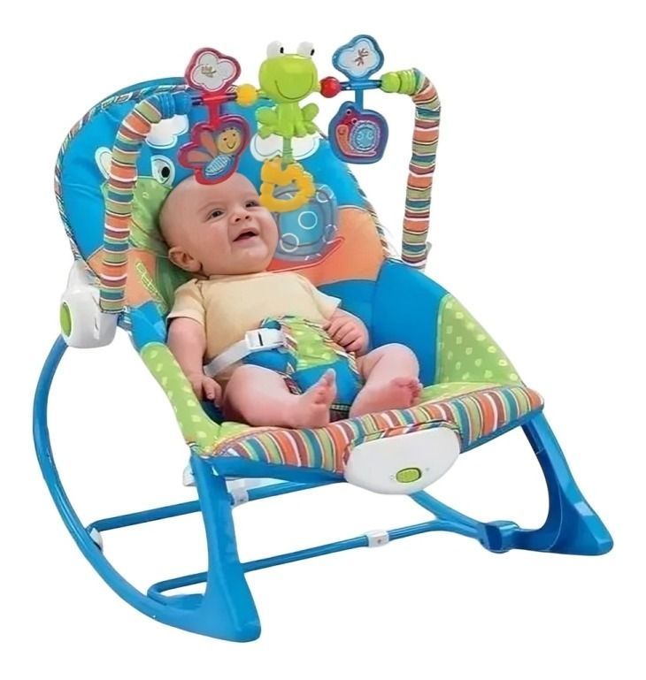 Silla bebe con Vibracion Color Azul-1